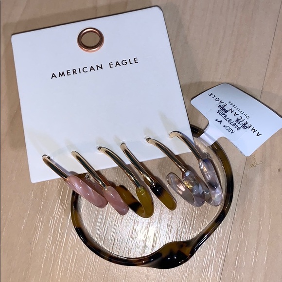 AMERICAN EAGLE Resin and Metal Earrings & Bangle - Picture 3 of 7